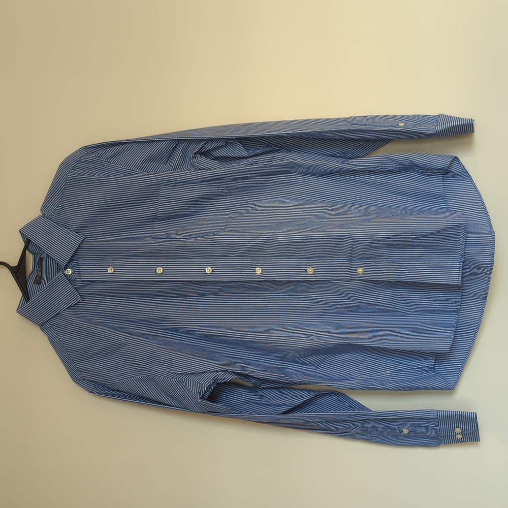 Chaps Striped Button Down